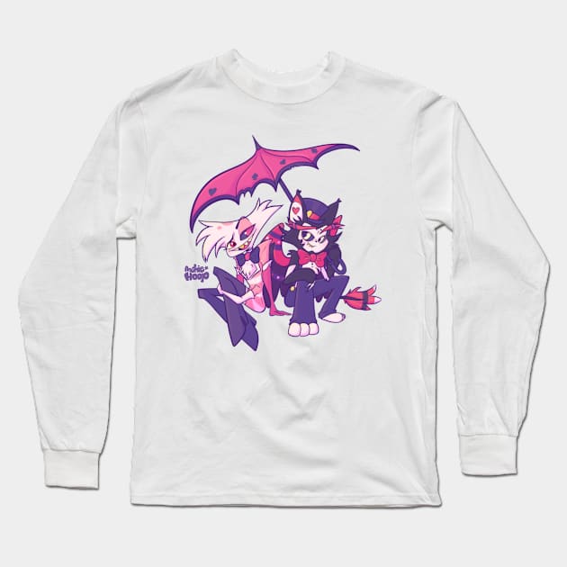 HuskerDust Hazbin Hotel Fanart by Anshiehoop Long Sleeve T-Shirt by Anshie Hoop Shop